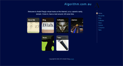 Desktop Screenshot of algorithm.com.au