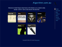 Tablet Screenshot of algorithm.com.au